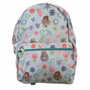 Disney Frozen Themed Backpack with Floral Design NWT